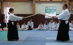 2009/06/19 - Le cours de fin de saison: Démonstration adultes aïkido